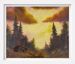 Bob Ross - 20x24 Large Original Signed Authentic Painting w COA