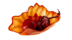 Dale Chihuly Large Five Piece Red-Orange Persian Glass Set with $40k Appraisal