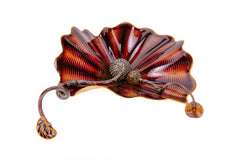 Dale Chihuly Scarlet and Chartreuse Large 22” Persian Set 2008 Hand Blown Glass, $30K Appraisal