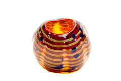 Dale Chihuly Signed Cinnamon Macchia Portland Press 2001 Handblown Contemporary Glass Sculpture