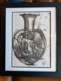 Dale Chihuly, Original Charcoal Venetian Drawing - for Lino Tagliapietra w/ COA and Appraisal