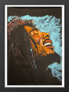Denny Dent Bob Marley Large 69.5” Original Painting