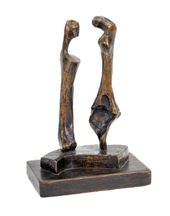 Henry Moore, Two Standing Women - 1983 Cast Bronze Sculpture Signed Edition of 9