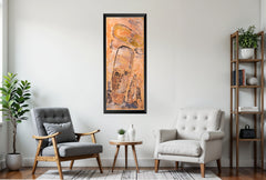 Purvis Young Original Painting Two Faces Large 4 Foot Signed Oil on Board