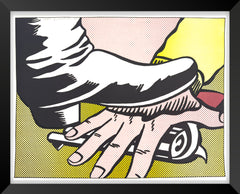 Roy Lichtenstein Foot and Hand Signed Lithograph Edition of 300
