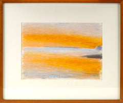 Wolf Kahn, Toward Kirk, Original 1996 Signed Pastel Landscape