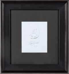 LeRoy Neiman Original Pencil Drawing Self Portrait Certified Signed Dated Rare