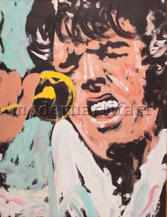 Elvis 68 x 52 Pop Art Performance Original Painting Mint Condition