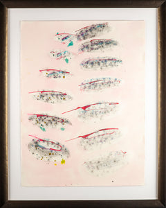 Dale Chihuly Untitled Original Signed Watercolor and Pencil Drawing with Embossing