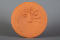 Pable Picasso Visage En Gros Relief Ceramic Plate Limited A.R. 506