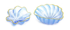 Dale Chihuly Larkspur Seaform Pair 2000 Sold Out Original COA + Case included