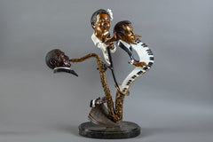 Paul Wegner Lady Day Bronze 30" Billie Holiday Signed Sculpture Music Blues Jazz 14k Retail