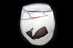 Dale Chihuly Navajo Blanket Basket 1980 Glass Sculpture Signed Best Offer