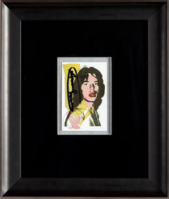 Andy Warhol Mick Jagger FS.II.143 Hand Signed Gallery Announcement Invitation
