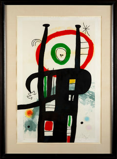 Joan Miro Le Grand Ordinateur Etching - Aquatint and Carborundum Painting Mint