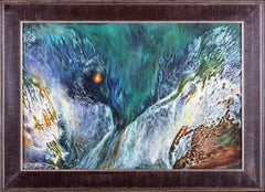 Original Oil Painting on Masonite Famous Artist Prehistoric