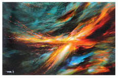 "Firebird" .. Original Authentic Painting on Masonite 1967