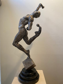 Richard MacDonald Leap of Faith 1/3 Life Platinum AP Bronze Sculpture