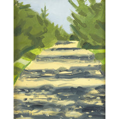 Alex Katz Yellow Road Original Oil Painting Signed Contemporary Art