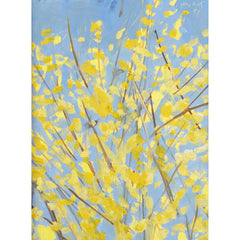 Alex Katz Forsythia #2 Original Oil Painting Signed Contemporary Art