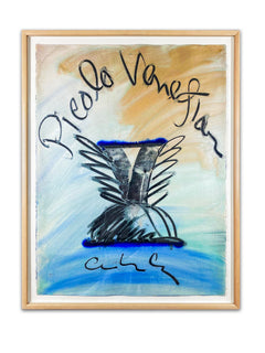 Dale Chihuly Picolo Venetian Charcoal and Pastel Contemporary Art Drawing