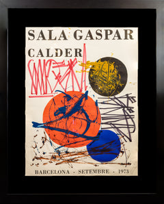 RETNA Original Painting on Contemporary Art on Historical Alexander Calder Poster