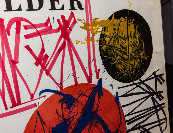 RETNA Original Painting on Contemporary Art on Historical Alexander Calder Poster
