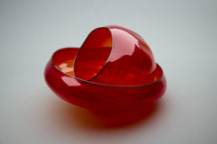 Dale Chihuly Bonfire Basket Retired Original Hand Blown Glass Sculpture Signed Dated