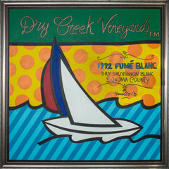 Original Acrylic Painting Pop Art Fume Blanc 30k Retail BO