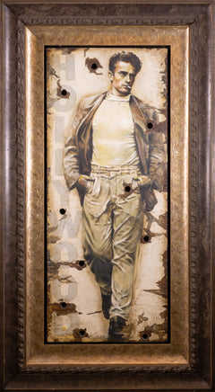 Bill Mack, Radically Cool James Dean - Unique on Original Hollywood Sign