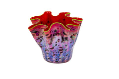 Dale Chihuly Large Signed Portland Press Series Ruby Macchia Hand Blown Glass Art