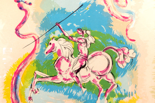 Dream of a Horseman Lithograph on Paper Contemporary Art