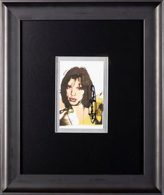 Andy Warhol Mick Jagger FS.II.141 Hand Signed Gallery Announcement Invitation