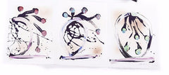 Rare Dale Chihuly Intaglio Trifold Black book Signed Original Drawing Sold out
