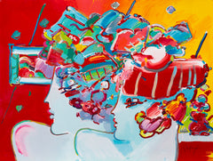 Original Signed Limited Two Women with Hats after the painting of 300 Sold Out
