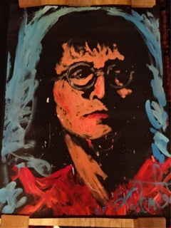 John Lennon 94 Original Painting Museum Quality Beatles 67x53 Signed