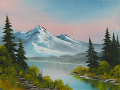 Bob Ross Authentic Signed Original Forest Hills Painting Contemporary Art