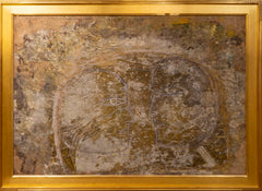 Jamali, Original Untitled Figurative Mixed Media Fresco Tempera Painting