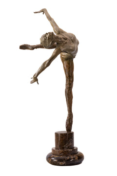 Richard MacDonlad Flight in Attitude 2001 Signed Bronze Sculpture with Original COA