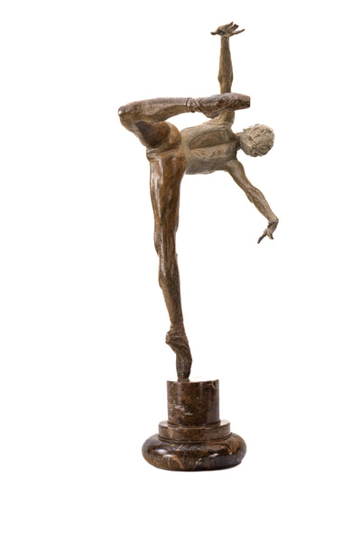 Richard MacDonlad Flight in Attitude 2001 Signed Bronze Sculpture with Original COA