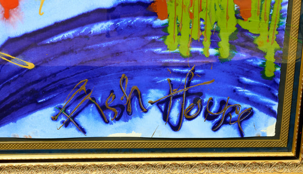 Dale Chihuly Nuutajarvi/Fish House 60" x 40" Painting