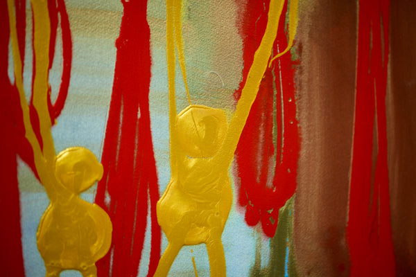 Dale Chihuly Nuutajarvi/Fish House 60" x 40" Painting