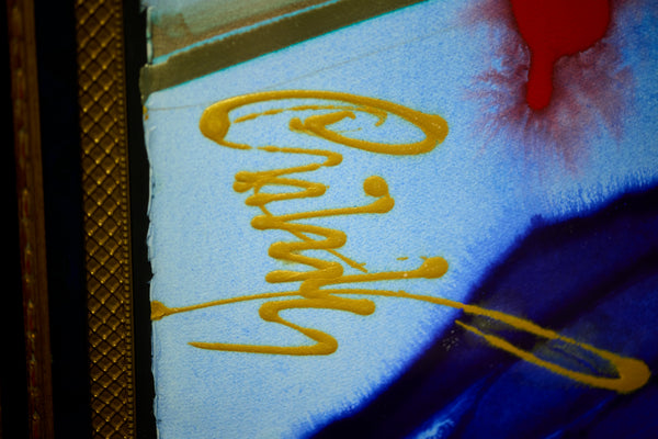 Dale Chihuly Nuutajarvi/Fish House 60" x 40" Painting