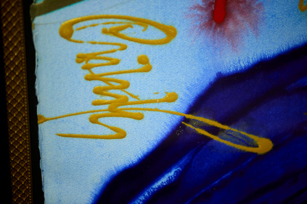 Dale Chihuly Nuutajarvi/Fish House 60" x 40" Painting