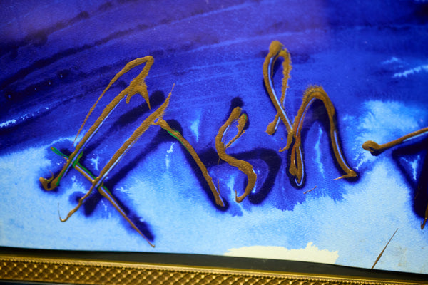 Dale Chihuly Nuutajarvi/Fish House 60" x 40" Painting