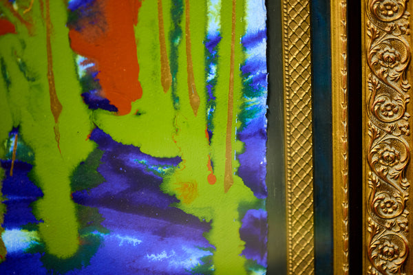 Dale Chihuly Nuutajarvi/Fish House 60" x 40" Painting
