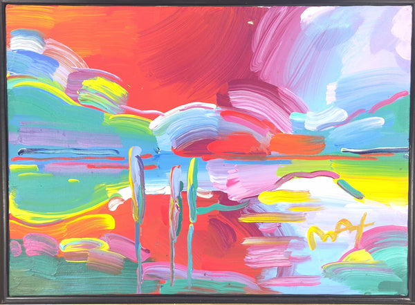 Peter Max Sunset Reeds III