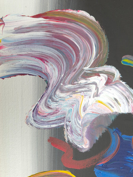 Peter Max, "Roseville Profile" Original 1998 Acrylic on Canvas