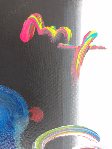 Peter Max, "Roseville Profile" Original 1998 Acrylic on Canvas