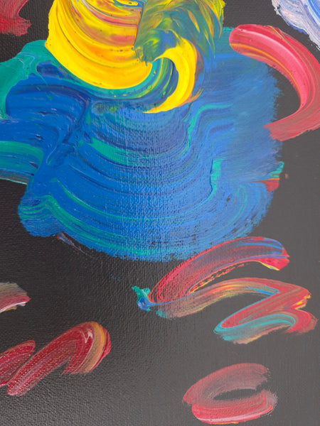 Peter Max, "Roseville Profile" Original 1998 Acrylic on Canvas